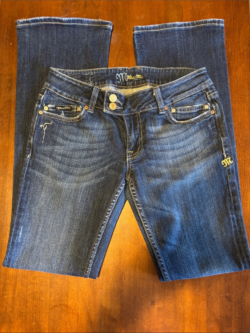 MISS ME JP49068 Medium/Dark Boot Cut Jeans (L-137)